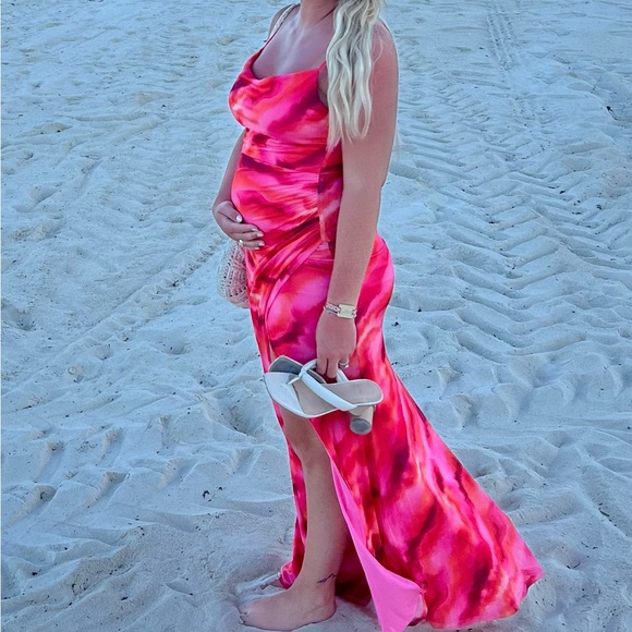 Hello Molly Dance Events Entrance Maxi Dress Pink - L - Picture 2 of 3